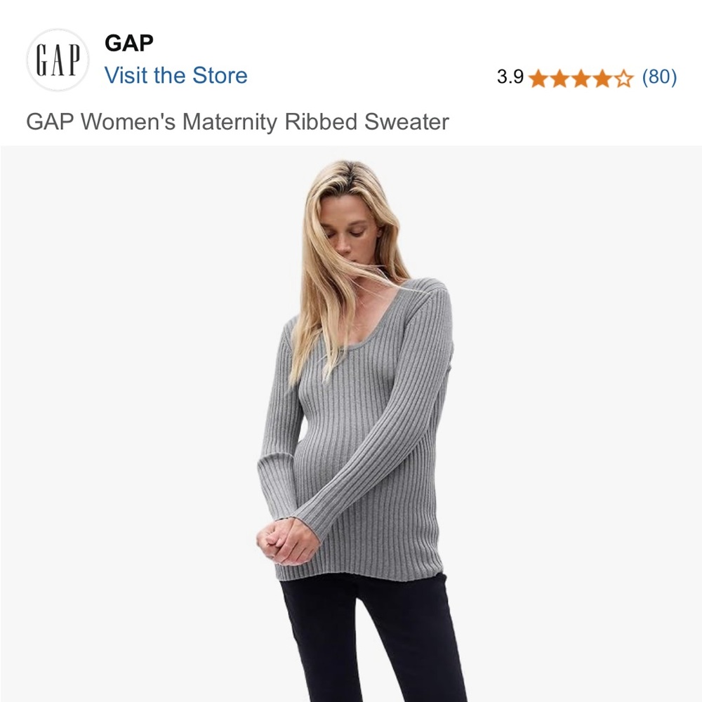 NWT GAP Women’s Maternity Ribbed Sweater